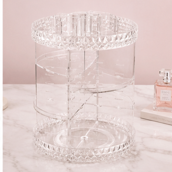 Organizador de cosméticos transparente